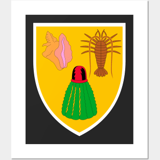 Coat of arms of the Turks and Caicos Islands Posters and Art